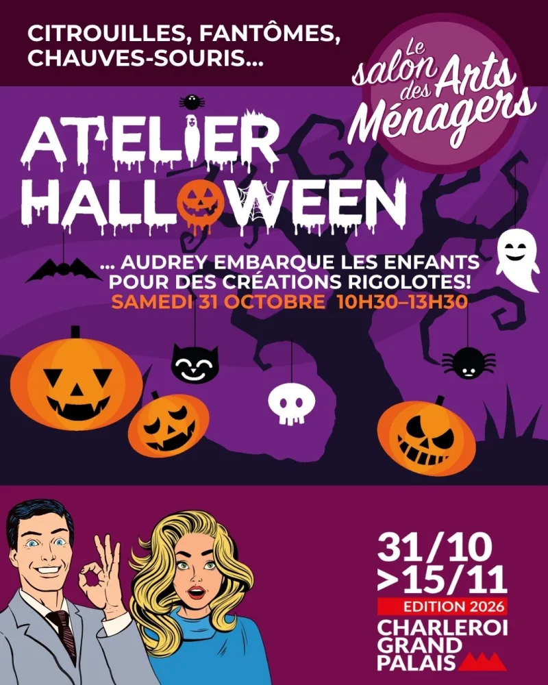 Affiche : Ateliers créatifs d'Halloween